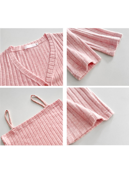 short camisole cardigan 2 piece set