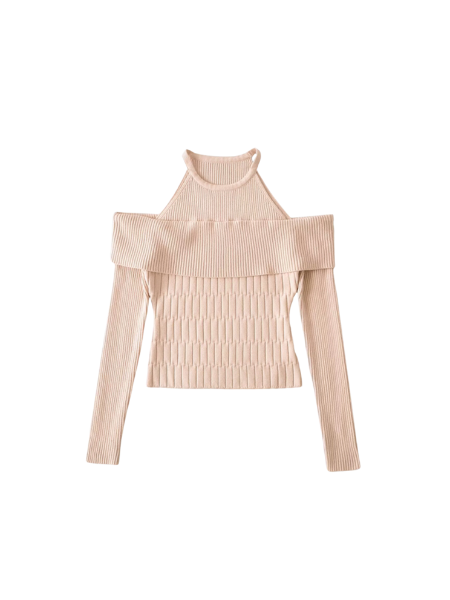 halter neck open shoulder tops