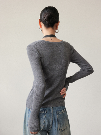 fake two piece slim fit halter neck tops