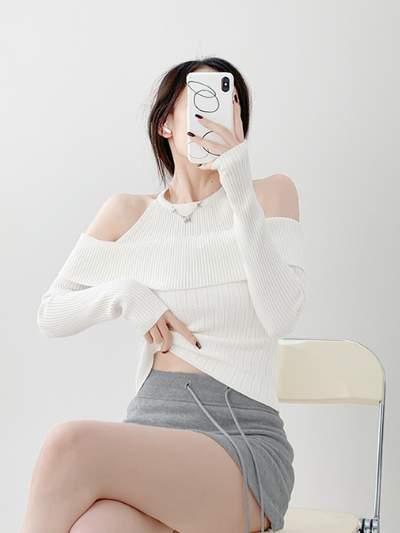 halter neck open shoulder tops