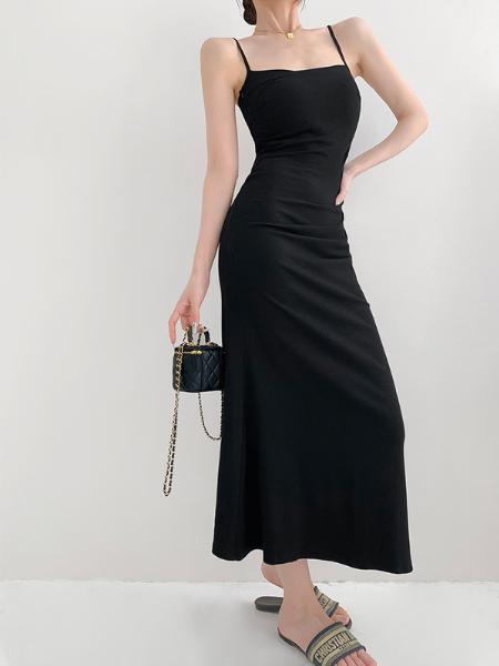 camisole slim waist mermaid long dress
