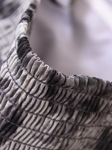 flower print monotone long dress