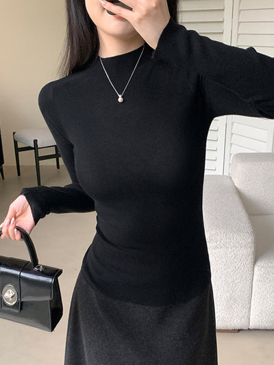 slim fit turtleneck tops
