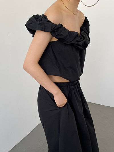 off shoulder tops and long skirt setup