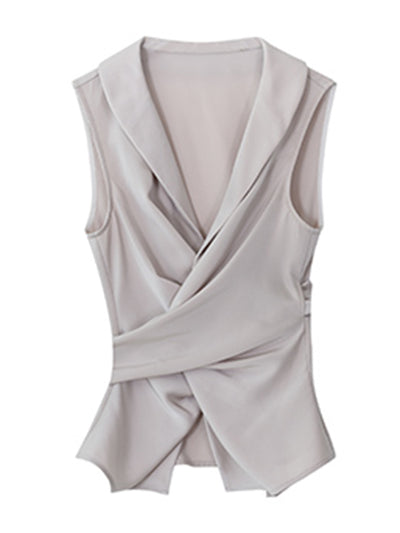 waist slim v neck vest