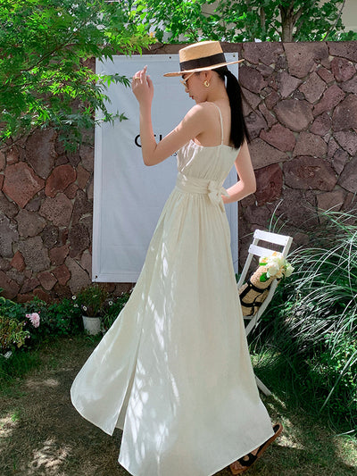 off white camisole long one piece