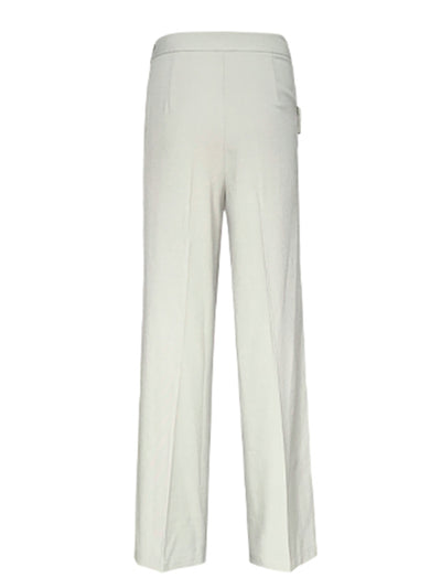 diagonal belt wide leg pants