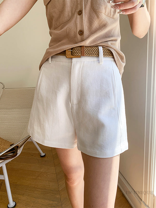 wide leg casual short pants