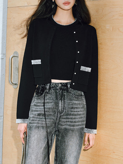 pearl cardigan tank top 2piece set