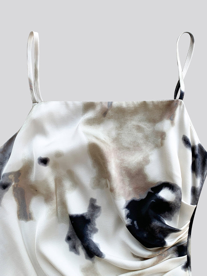 camisole marble long dress