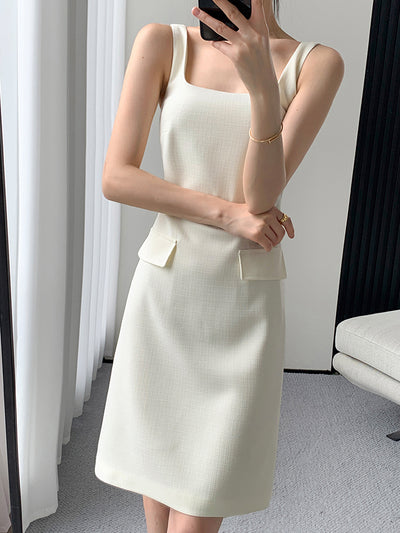 french cardigan tight dress setup