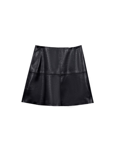 leather mini skirt
