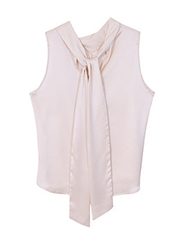 satin back ribbon sleeveless
