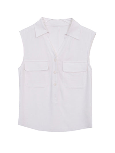 sleeveless vest shirt tops