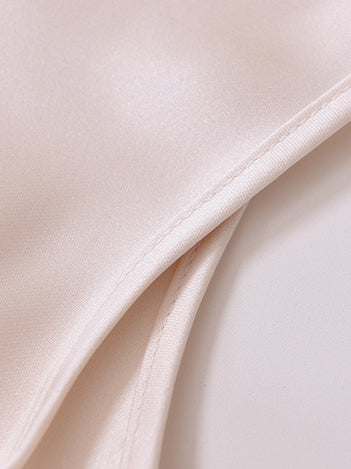 satin back ribbon sleeveless
