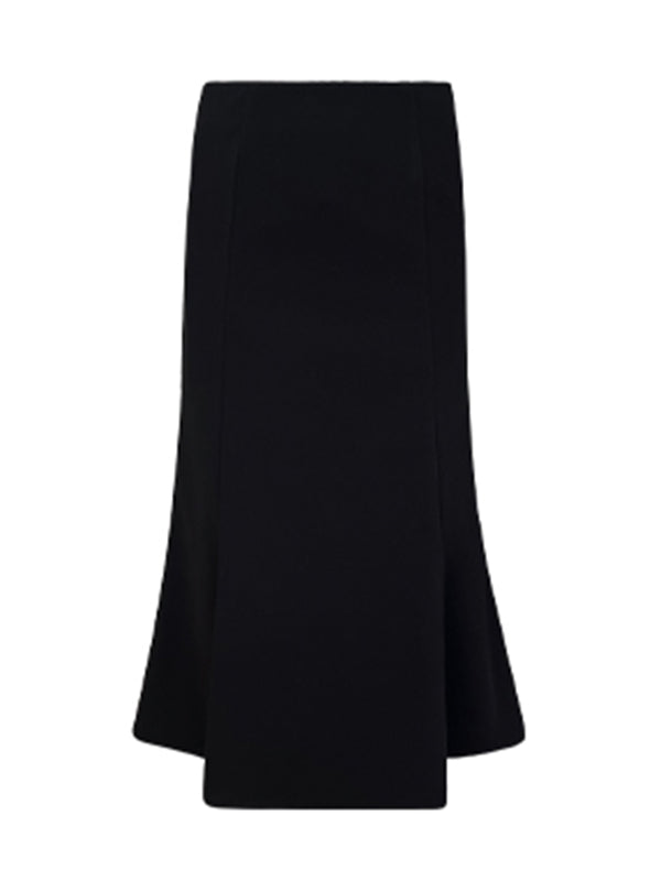 mermaid black long skirt