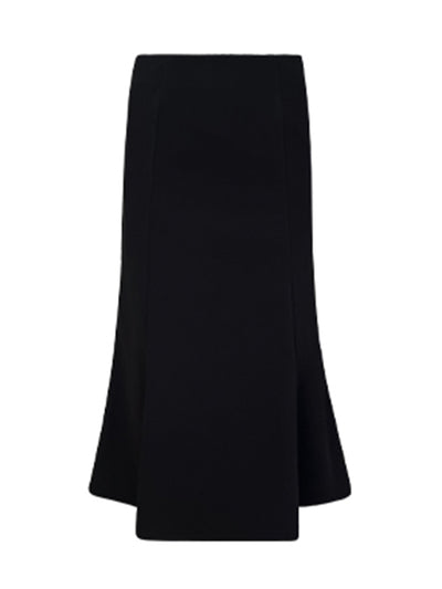 mermaid black long skirt