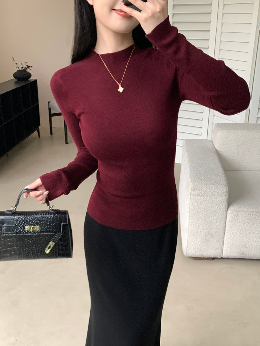 slim fit turtleneck tops