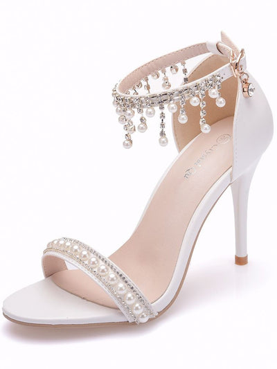high end beads tassel open toe sandals