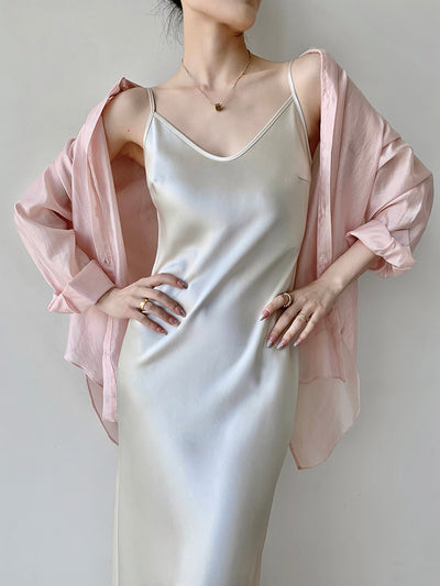 back open sheer shirt