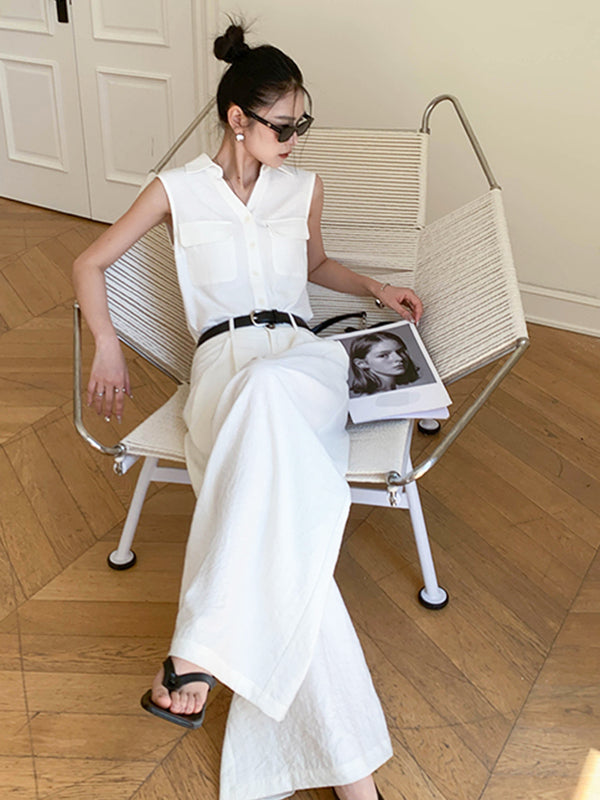 sleeveless vest shirt tops