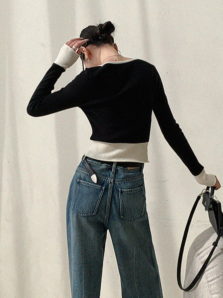 slimming short black tops