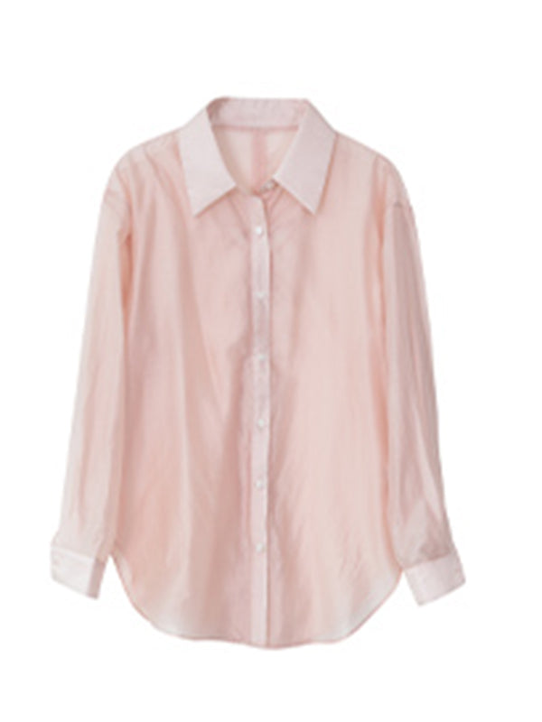 back open sheer shirt
