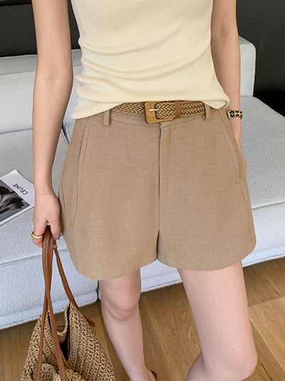 wide leg casual short pants