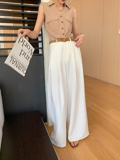 sleeveless vest shirt tops